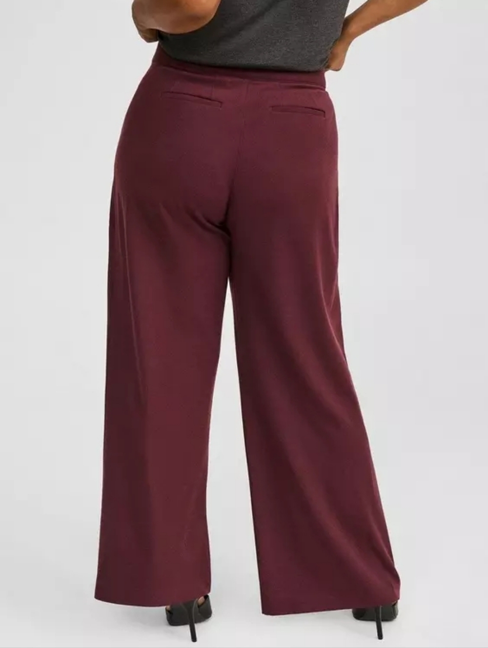 NEW Torrid Brushed Twill Wide Leg Pants Sassafras Purple Womens Plus Size 22 - Picture 3 of 15